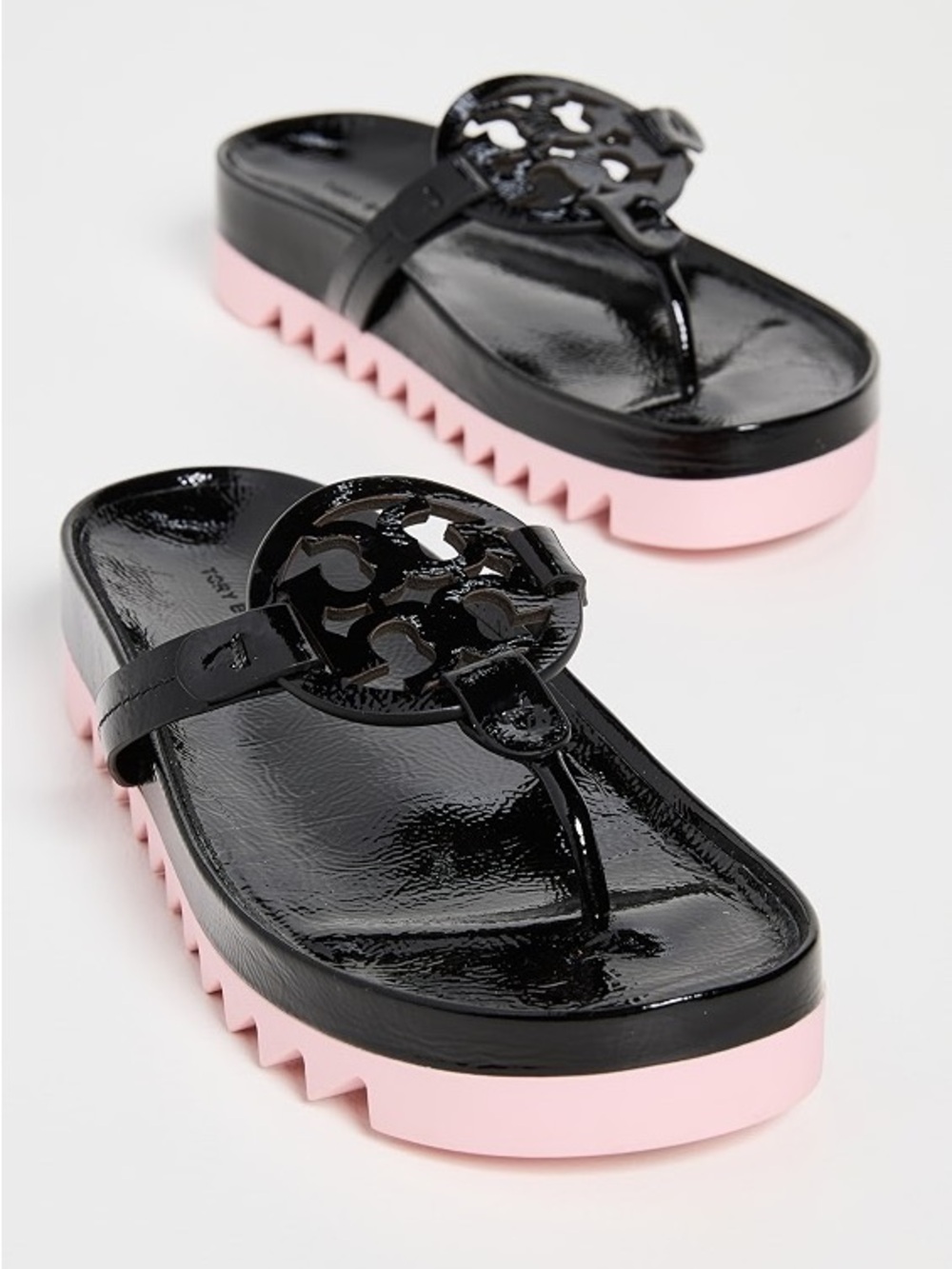 Tory Burch Miller Cloud Lug Sandals Size 8.5 - Picture 10 of 10